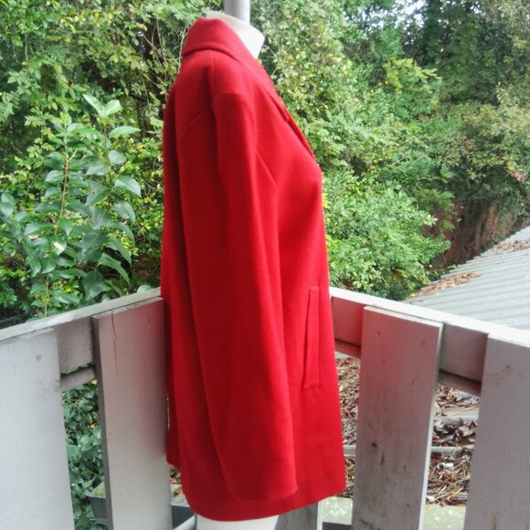 Pendleton Virgin Wool Double Breasted Red Blazer Jacket Women Sz 6 - Picture 4 of 8